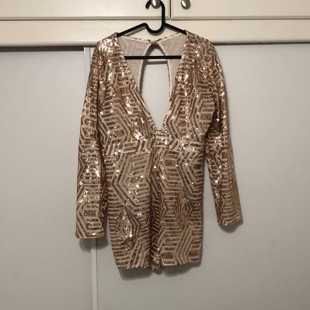 XL Sequined Romper